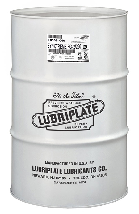 LUBRIPLATE SYNXTREME FG-2-200, L0309-040, SYNTHETIC FOOD GRADE GREASE (415 LB/DRUM)